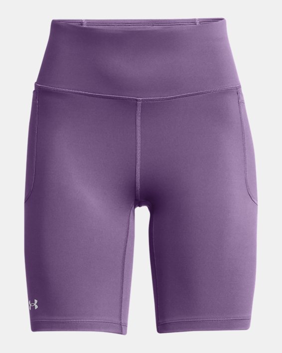 กางเกงขาสั้น UA Movement Bike สำหรับผู้หญิง in Purple image number 4